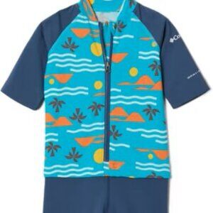 NWT Columbia Youth Sandy Shores Sunguard Suit- Bright Aqua